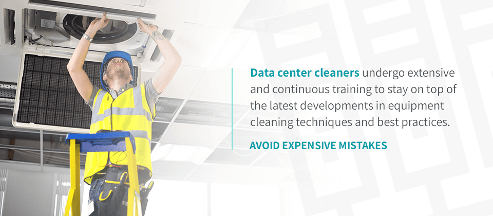 data center cleaning professionals